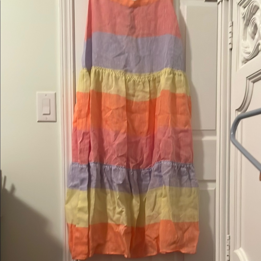 Amotea Colorful Tiered Maxi Skirt